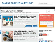 Tablet Screenshot of dinheiroganhar.net
